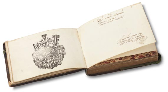  Album amicorum - Stammbuch des Johann v. Bassen. 1595.