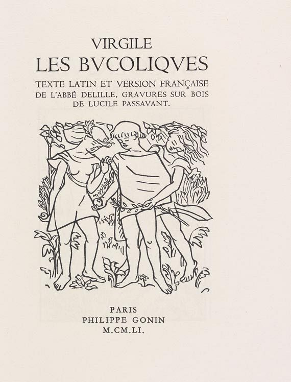 Lucile Passavant - Les Bucoliques. 1951