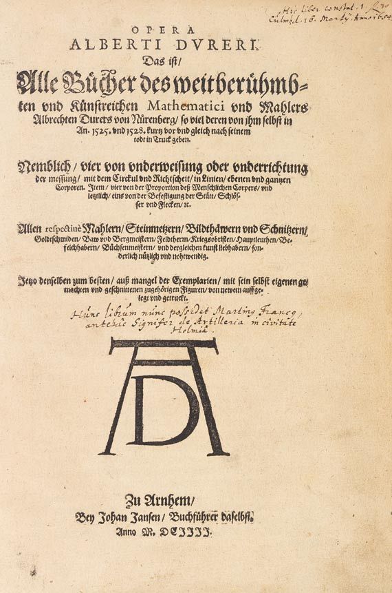 Albrecht Dürer - Opera, 1604.