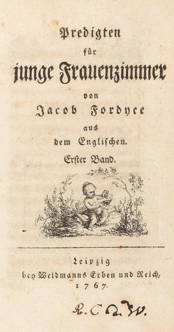 Jacob Fordyce - Predigten für junge Frauenzimmer, 1767. - 