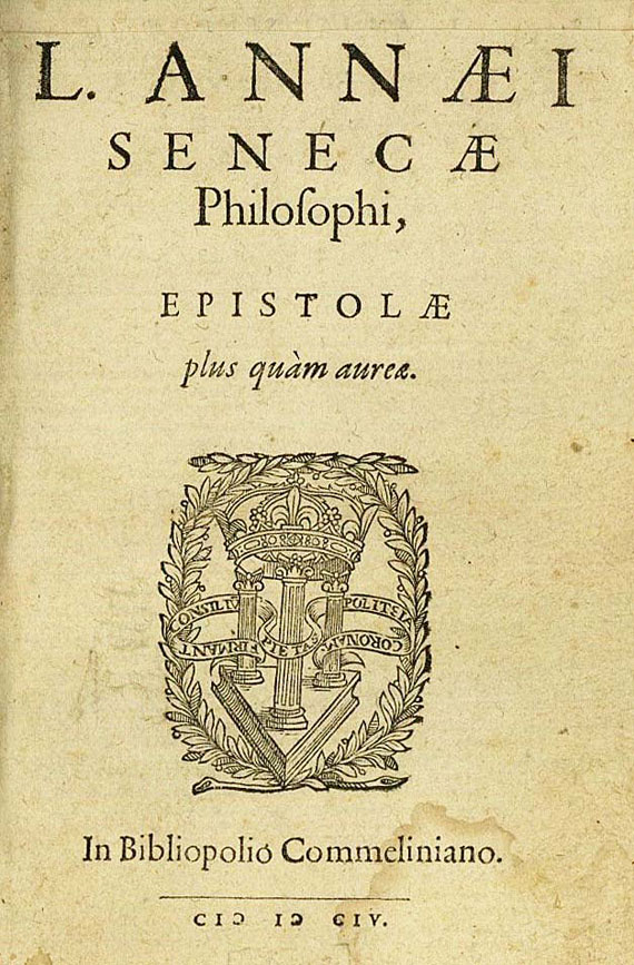 Lucius Annaeus Seneca - Epistolae. 1604.