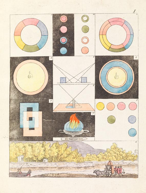 Johann Wolfgang von Goethe - Farbenlehre, 5 Bde., 1812. - 