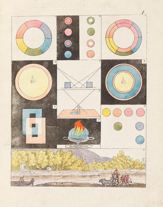 Johann Wolfgang von Goethe - Farbenlehre, 5 Bde., 1812. - 