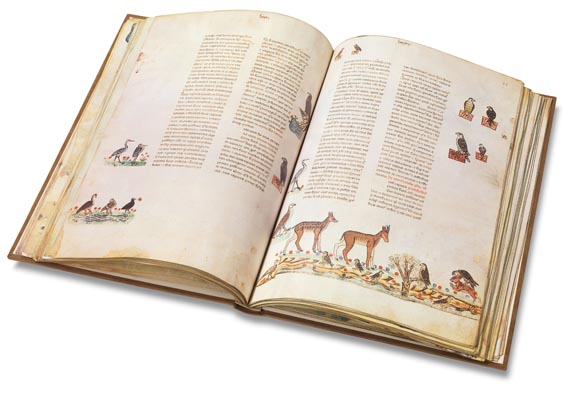 von Hohenstaufen Friedrich II. - Falkenbuch De Arte Venandi Faksimile, 2 Bde.1969 - 