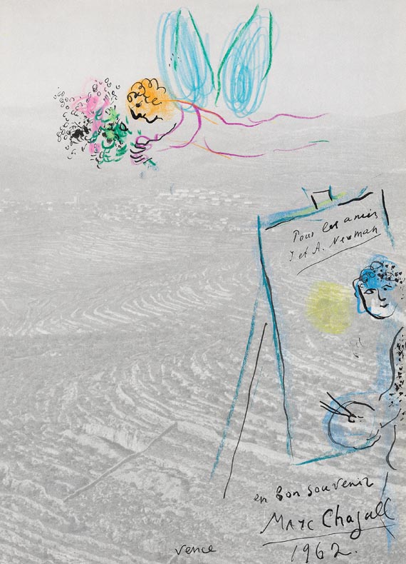 Marc Chagall - Autoportrait avec un Ange