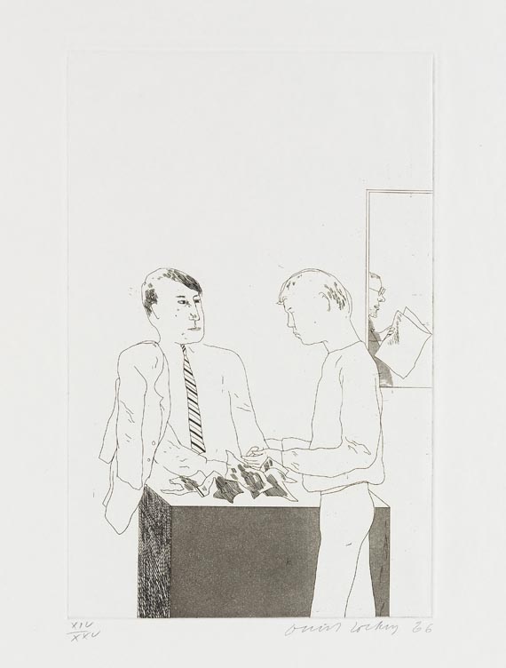 David Hockney - Fourteen poems by C. P. Cavafy. Chosen and illustrated with twelve etchings by David Hockney - 