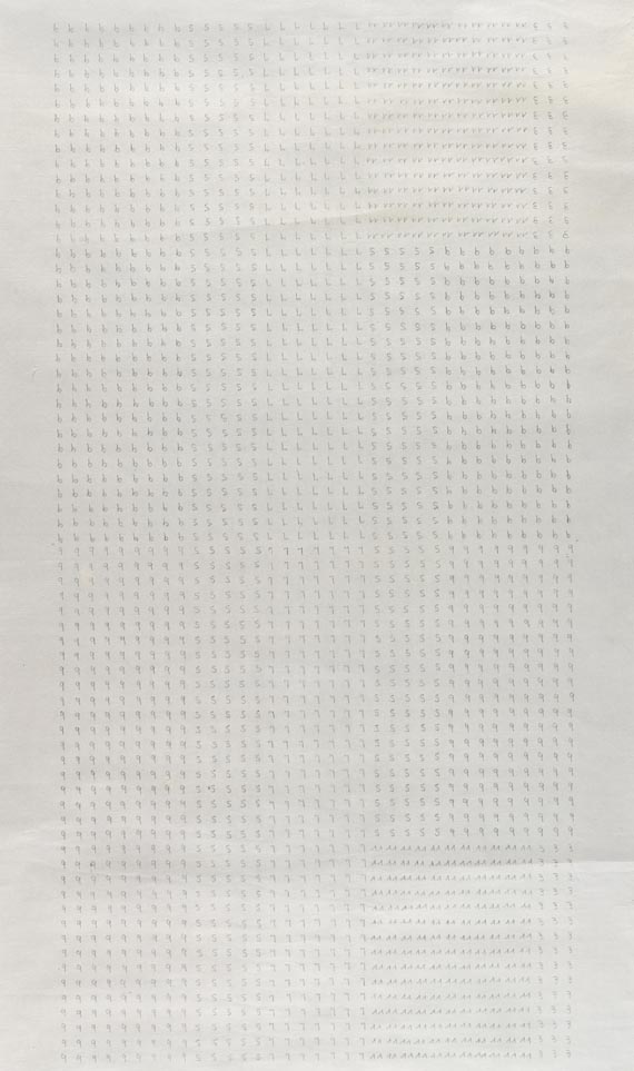 Hanne Darboven - Grosse Zeichnung (2-teilig) - 