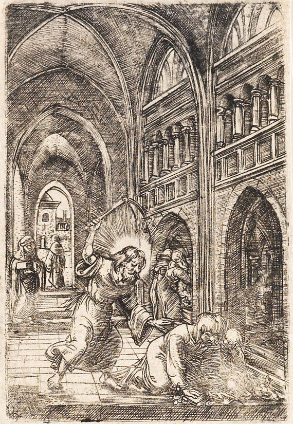 Albrecht Altdorfer - Christus vertreibt die Wechsler aus dem Tempel