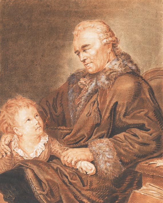 Jakob Rieter - Johann Georg Sulzer mit seinem Enkel Carl Anton Graff