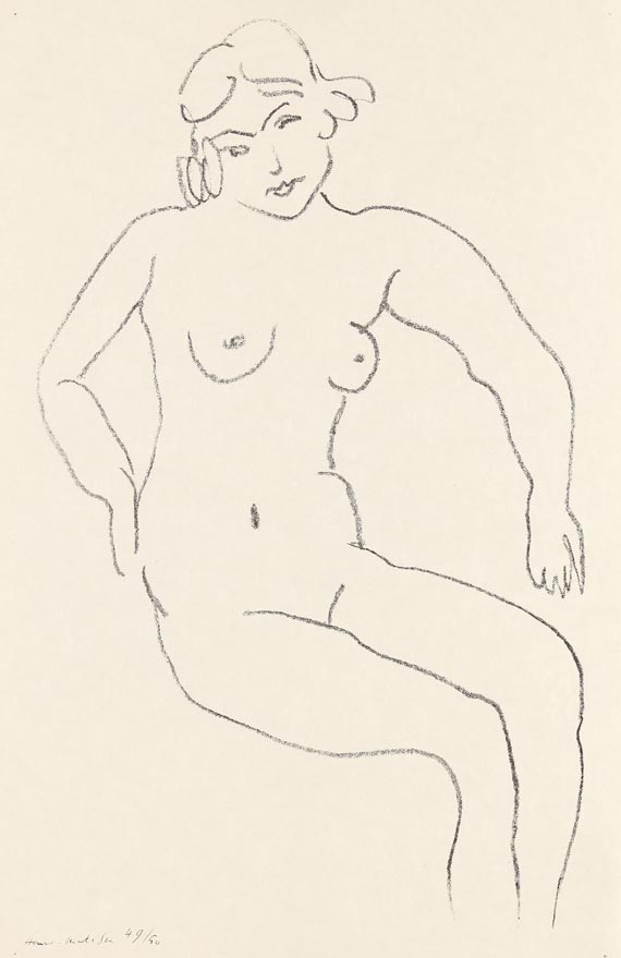 Henri Matisse - Nu assis, chevelure claire