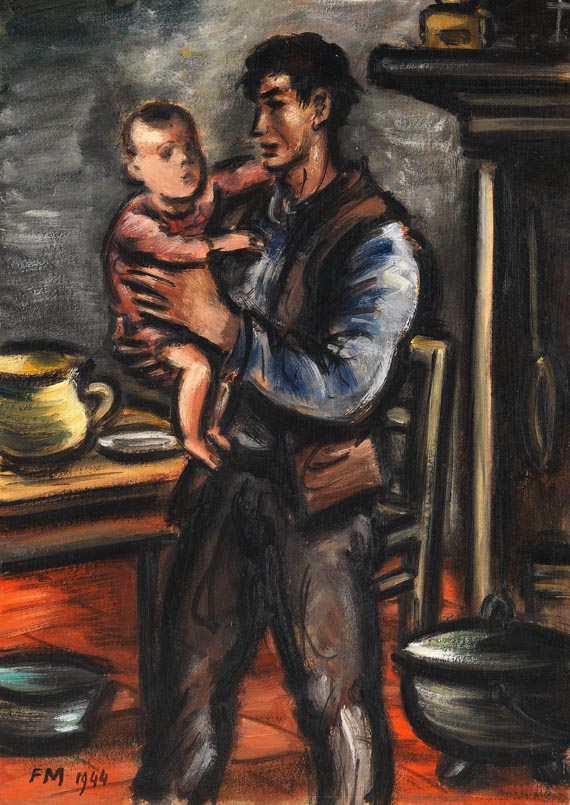 Frans Masereel - Bauer mit Kind