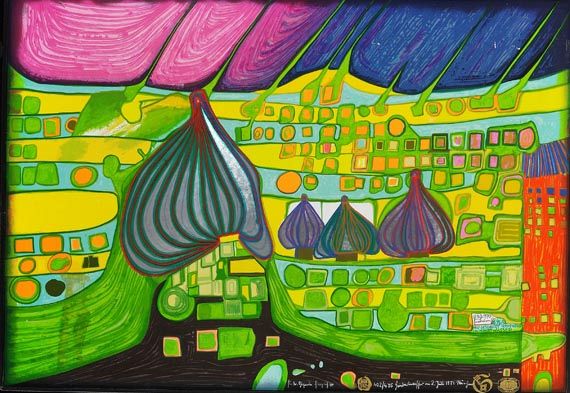 Friedensreich Hundertwasser - Testament in Gelb - 