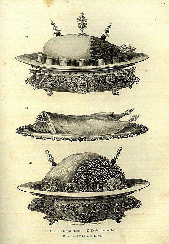 Kochbücher - Dubois, Urbain, Cuisine classique. 2 Bde. 1872.