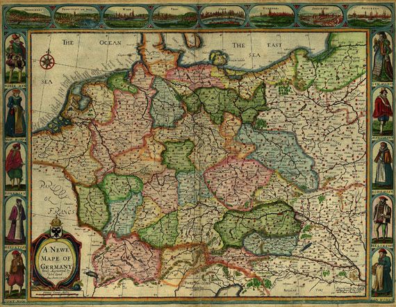 Deutschland - A newe mape of Germany, 1626