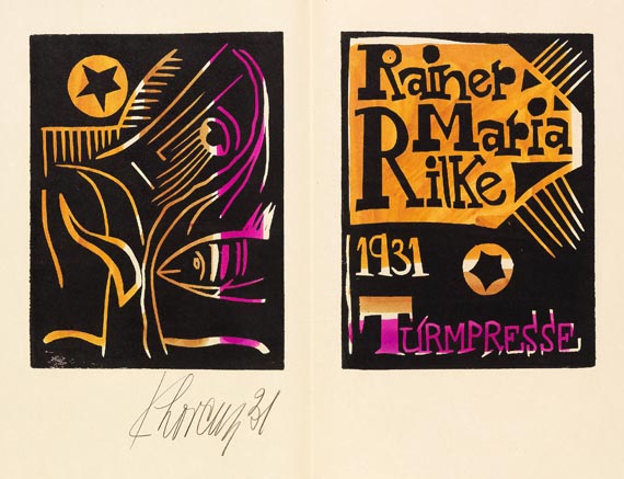 Karl Lorenz - Turmpresse Rainer Maria Rilke 1931