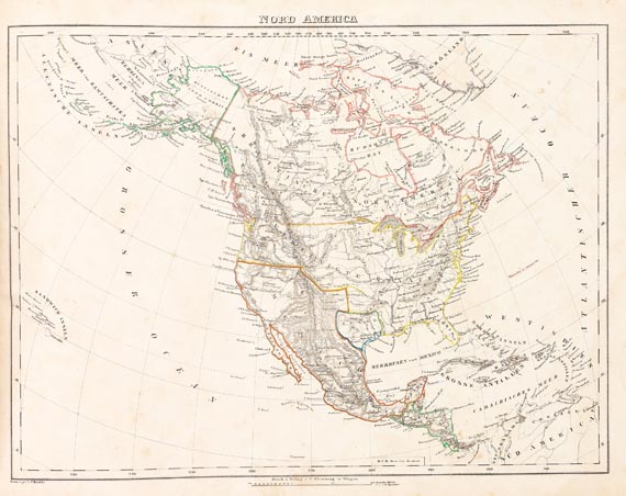 Karl Sohr - Vollständiger Hand-Atlas, 1844