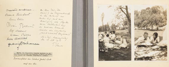 Rainer Maria Rilke - Eigh. Gedicht. In: Fotoalbum Yachting. 1924. - 