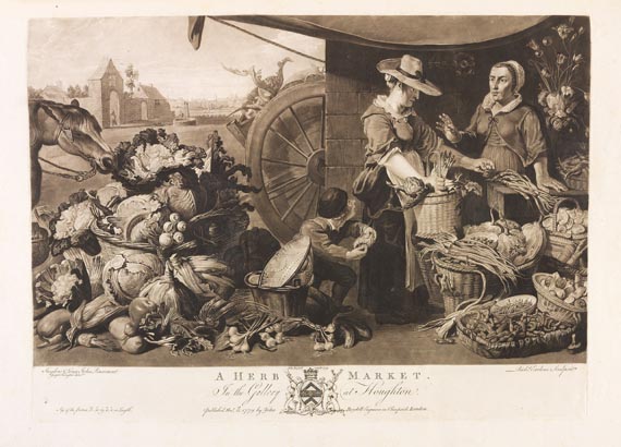  Houghton Gallery - Boydell, John J., Set of Prints. 2 Bde. 1788 - 