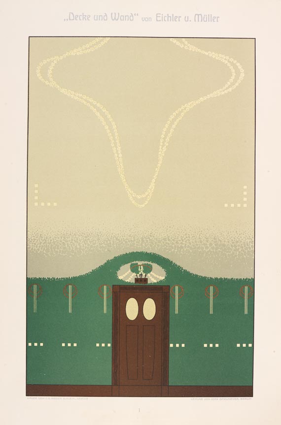  Eichler & Müller - Decke und Wand, um 1905 - 