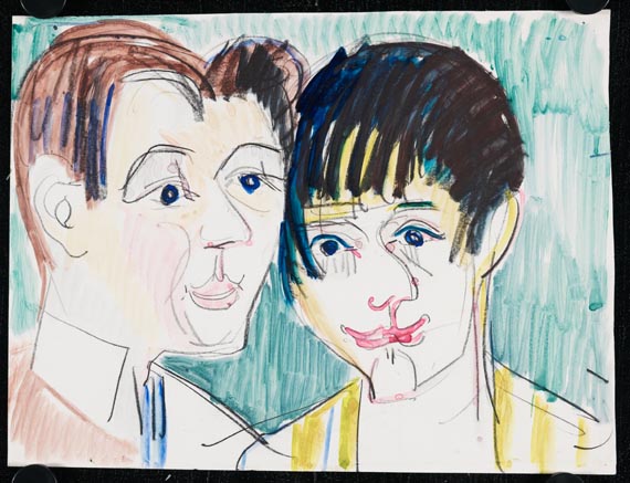 Ernst Ludwig Kirchner - Doppelporträt - 