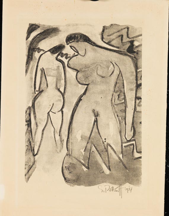 Karl Schmidt-Rottluff - Am Gebüsch - 