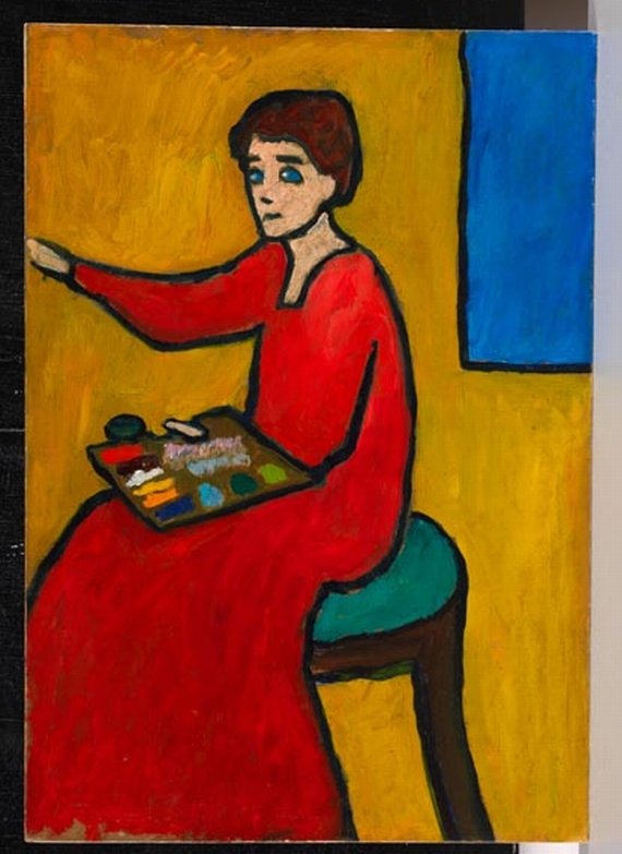 Gabriele Münter - Beim Malen (wohl Marianne von Werefkin) - 