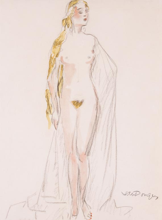 Kees van Dongen - La Blonde (Femme blonde, nue debout)