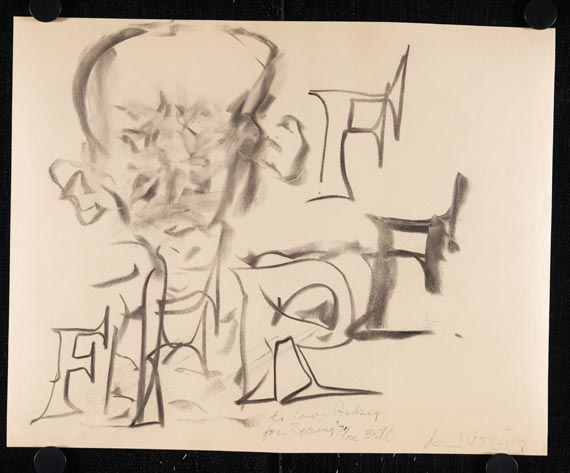 Willem de Kooning - Ohne Titel (Portrait of a man) - 