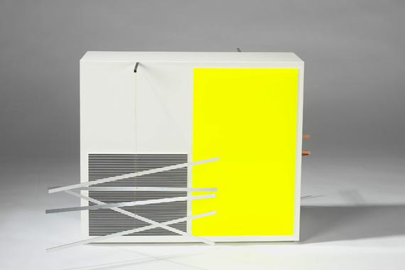 Jesús Raphael Soto - Vibration bleue et jaune - 