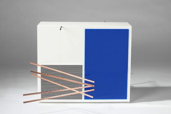 Jesús Raphael Soto - Vibration bleue et jaune - 