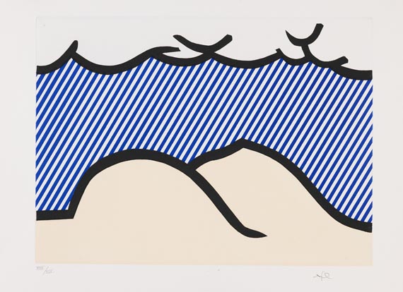 Roy Lichtenstein - Illustration for "De Denver au Montana, Départ 27 Mai 1972" (I)