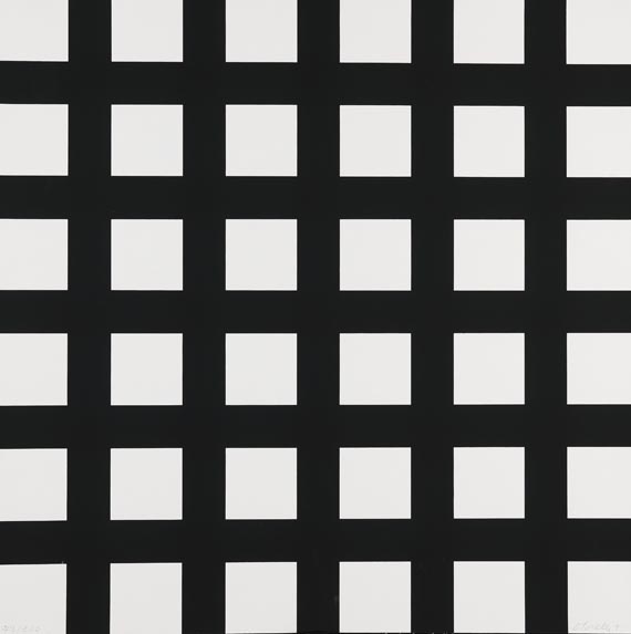 François Morellet - 8 Trames 0°-90°