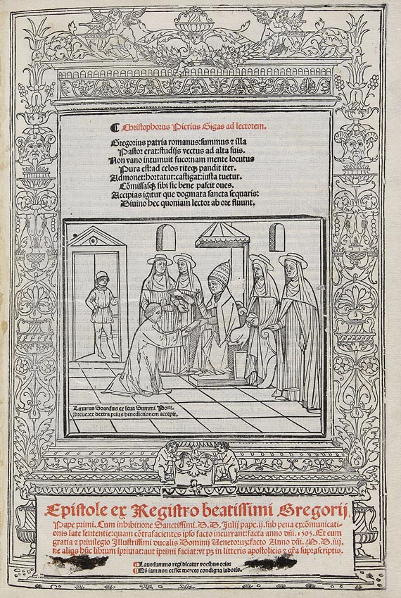 Gregorius I. - Epistolae ex registratro, Venedig, 1504.
