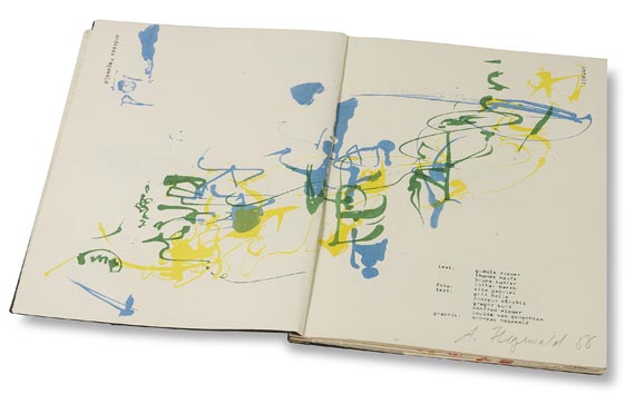   - Konvolut: Künstlerbücher  + "Verwendung" + Graphiken, DDR-Künstlerszene 80er Jahre, 13 Tle. - 