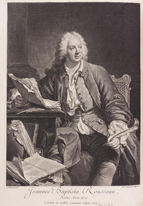 Jean-Baptiste Rousseau - Oeuvres. 3 Bde. (1743)