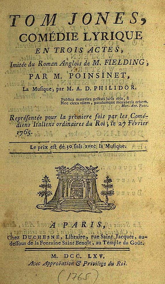 Antoine Alexandre Henri Poinsinet - Tom Jones (1765)