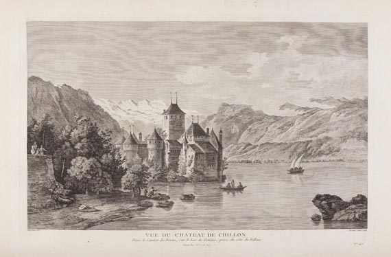 Béat Fidelé Antoine de Zurlauben - Tableaux de la Suisse. 1780-1788. 5 Bde. - 