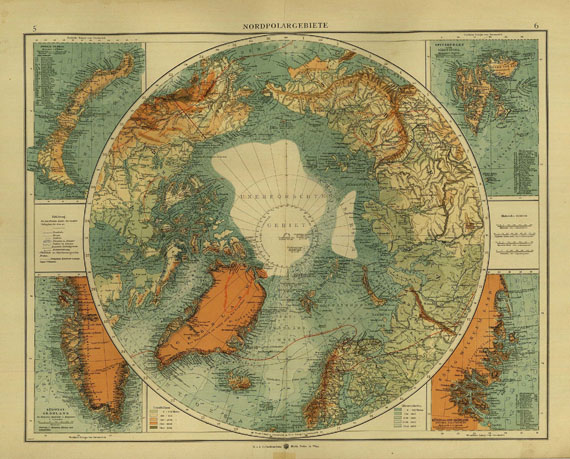  Atlanten - Andrees neuer allgemeiner Handatlas (1904)