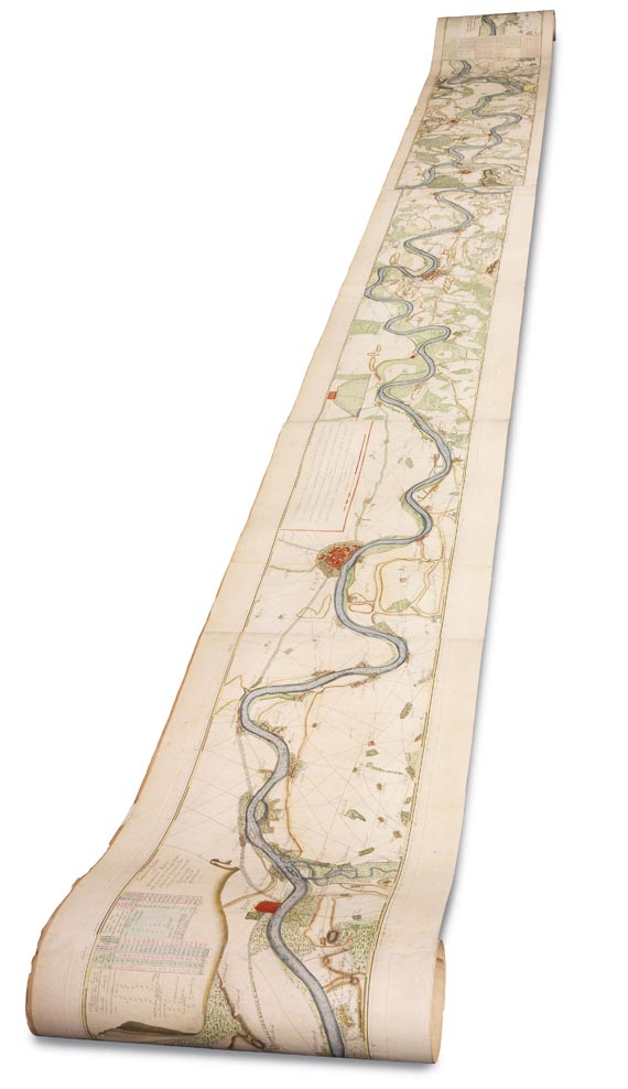  Niederrhein - Wiebeking, C. F. von, Hydrographisch u. militair. Karte ... Nieder Rhein. - 