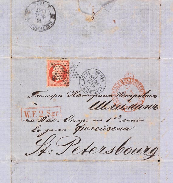 Heinrich Schliemann - Eigh. Brief an seine  Frau Katharina (20. Febr. 1867)