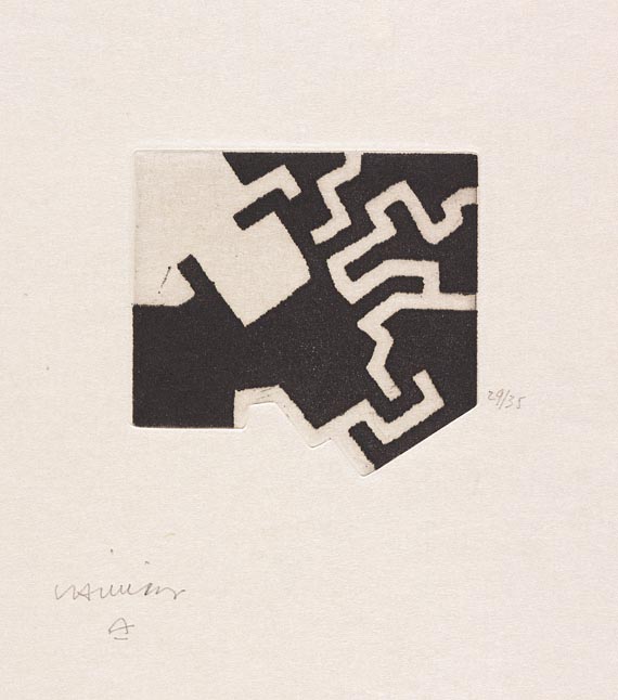 Eduardo Chillida - J.-M. Ullán: Adoración (1977). Vorzugsausgabe mit Suite. - 