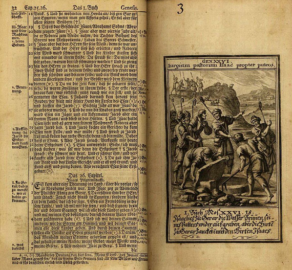 Biblia germanica - Biblia germanica. Mit Kupfern. Hamburg 1708.