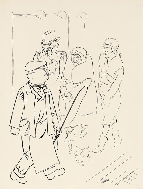 George Grosz - Berliner Strassenszene