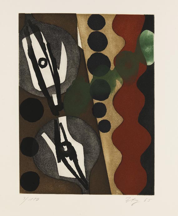 Ernst Wilhelm Nay - Sechs Aquatinten über den Menschen - 