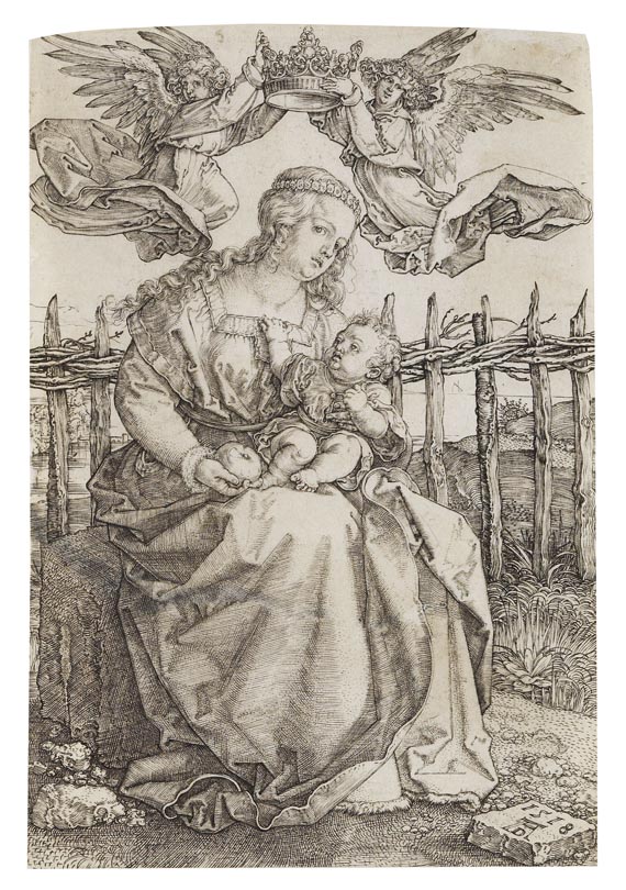 Albrecht Dürer - Jungfrau von zwei Engeln gekrönt