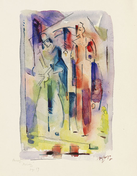Albert Gleizes - Komposition mit zwei Figuren (Clowns)