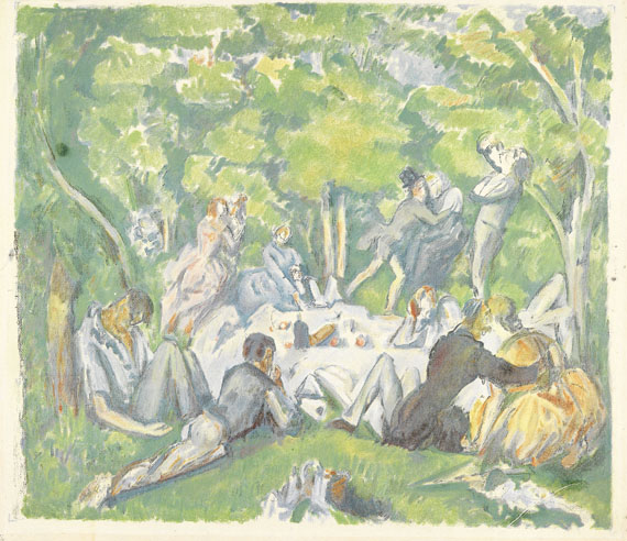 Paul Cézanne - Le déjeuner sur l