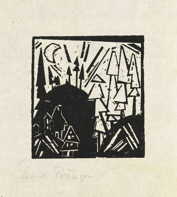 Lyonel Feininger - Gebirge mit Dorf