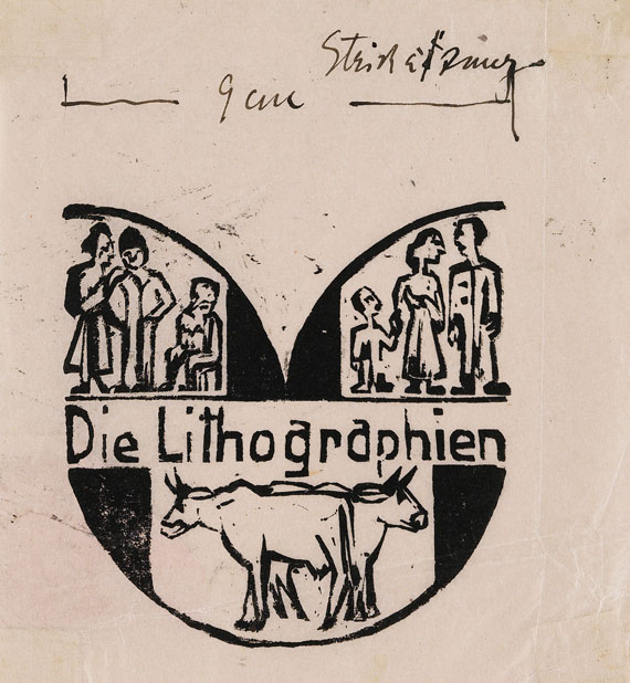 Ernst Ludwig Kirchner - 5 Blätter: Illustrationen zu Gustav Schiefler, Die Graphik Ernst Ludwig Kirchners, Band II Berlin 1931 - 