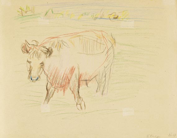 Oskar Kokoschka - Kühe in Elrig - 